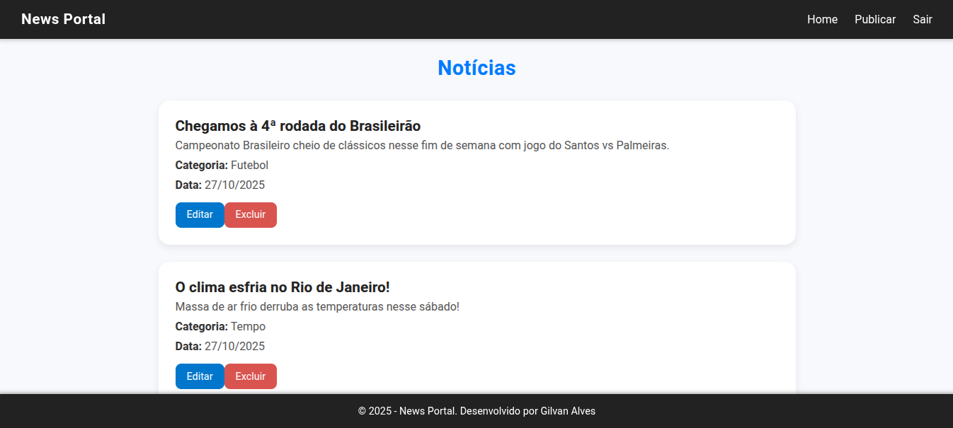 Site de Notícias